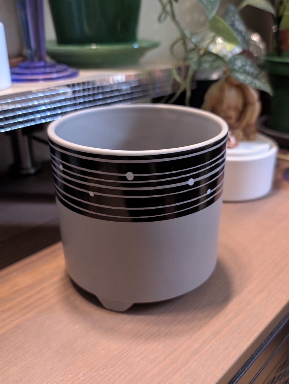 Grey Ceramic Planter Pot